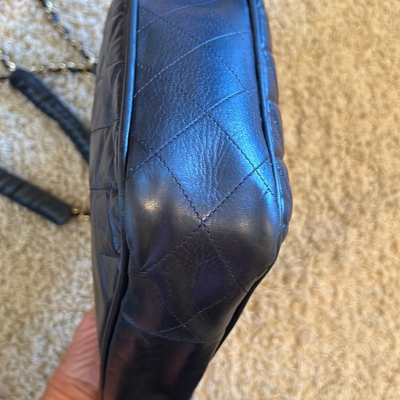 Chanel lambskin matrasse double chain shopping tote bag - Picture 4 of 13